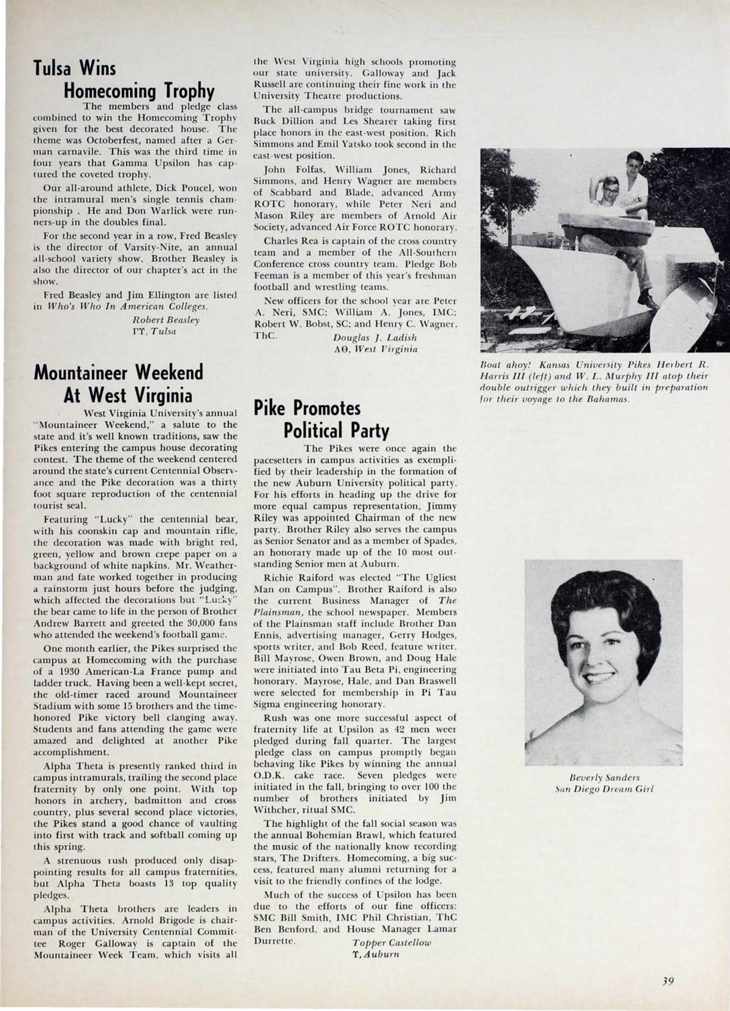 Pike Promotes Political Party